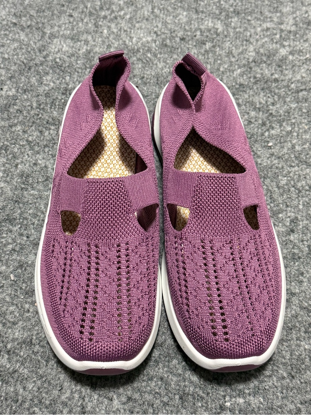 Others Follow Women's Knit Slip-On Sneaker - Plum news
